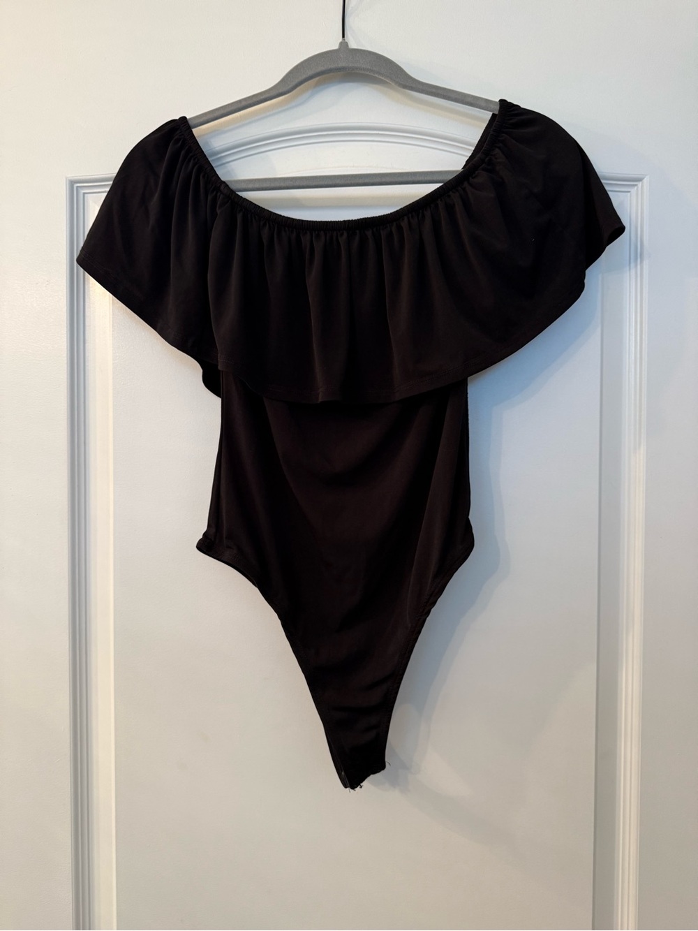 Veronica M Off-Shoulder Bodysuit - Black
